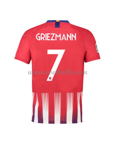 Goedkoop Voetbaltenue Atletico Madrid 2018-19 Antoine Griezmann 7 Thuisshirt